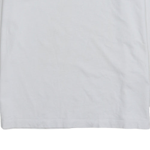 The North Face Boys White Cotton Long Sleeve Logo T-Shirt XL