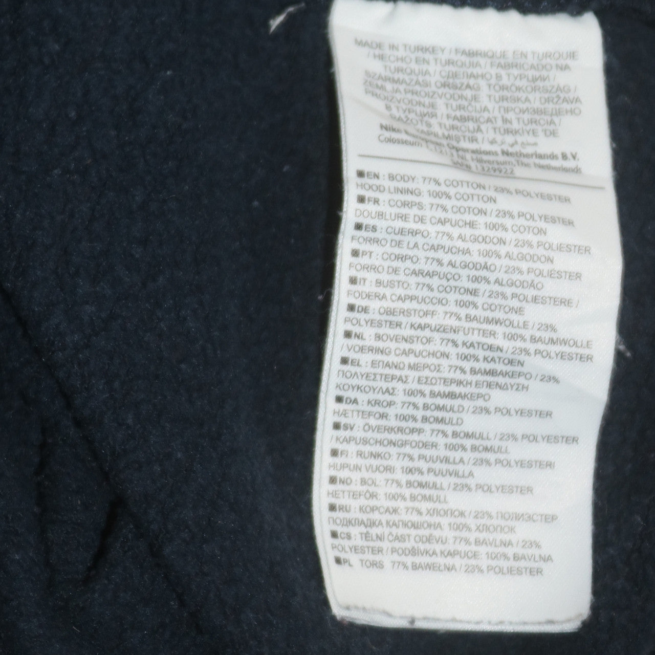Nike Mens Blue Pullover Hoodie L Long Sleeve Fleece Sweatshirt