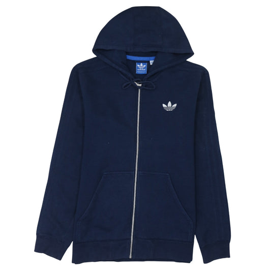 Adidas Men’s Blue Full Zip Hoodie Size M Classic Sports Fleece