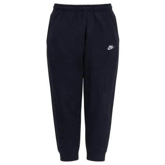 Front view of Nike Men's Black Jogger Sweatpants M Regular Fit Fleece Active Trousers