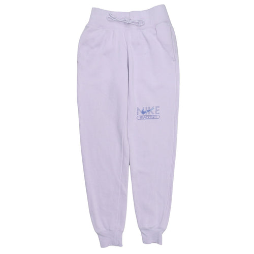 Nike Womens Purple Jogger Sweatpants S Cotton Blend Fleece