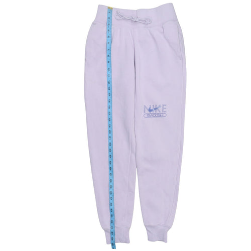 Nike Womens Purple Jogger Sweatpants S Cotton Blend Fleece