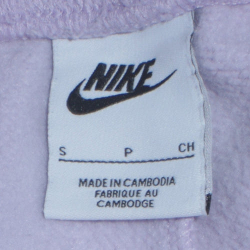 Nike Womens Purple Jogger Sweatpants S Cotton Blend Fleece