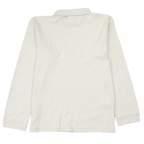 PUMA Men's White XL Roll Neck Long Sleeve Cotton T-Shirt