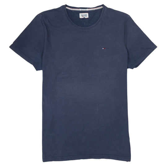 Hilfiger Denim Men's Blue Crew Neck Cotton T-Shirt Size M