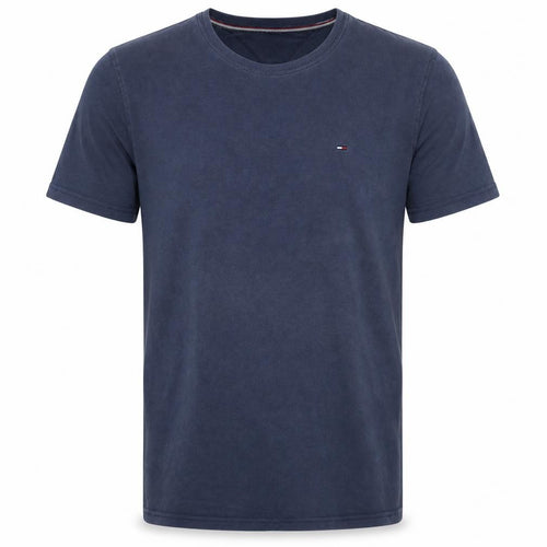 Hilfiger Denim Men's Blue Crew Neck Cotton T-Shirt Size M