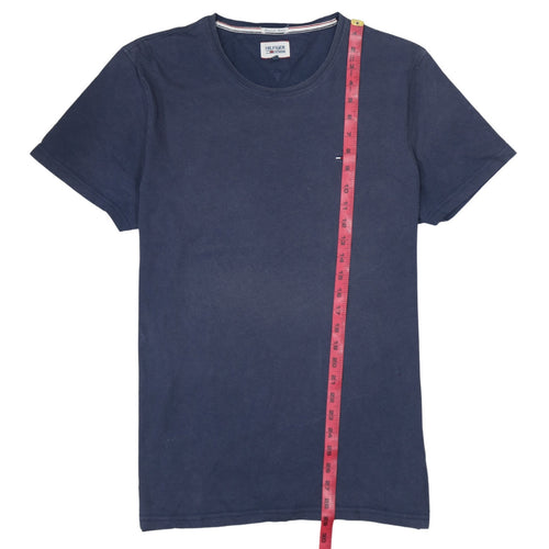 Hilfiger Denim Men's Blue Crew Neck Cotton T-Shirt Size M