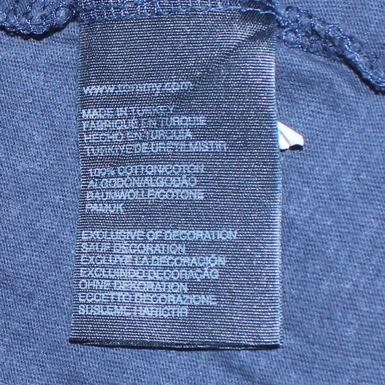 Hilfiger Denim Men's Blue Crew Neck Cotton T-Shirt Size M