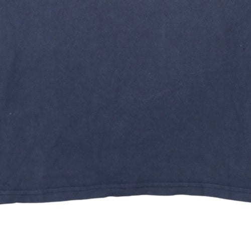 Hilfiger Denim Men's Blue Crew Neck Cotton T-Shirt Size M