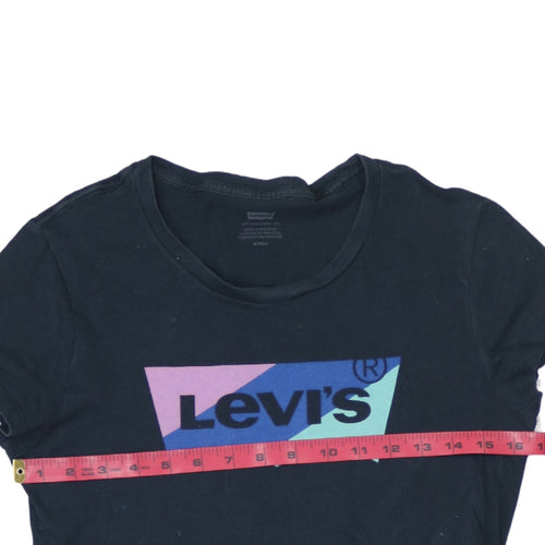Levi's Women's Black Short Sleeve Cotton Logo T-Shirt Size S