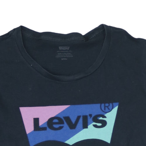 Levi's Women's Black Short Sleeve Cotton Logo T-Shirt Size S