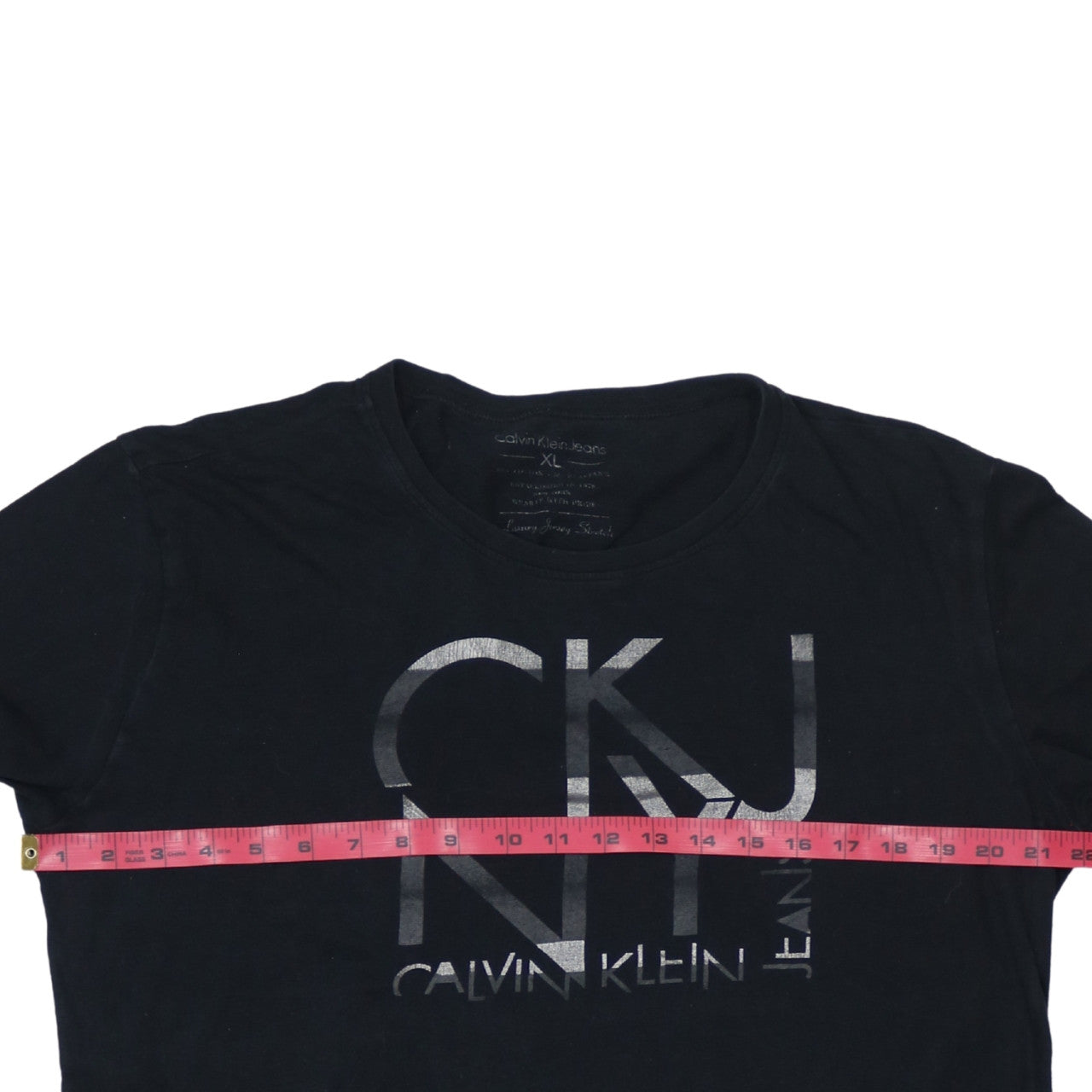 Calvin Klein Jeans Men's Black XL Long Sleeve Graphic T-Shirt