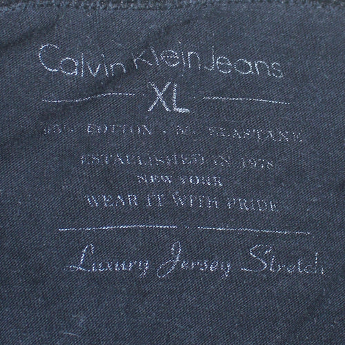 Calvin Klein Jeans Men's Black XL Long Sleeve Graphic T-Shirt