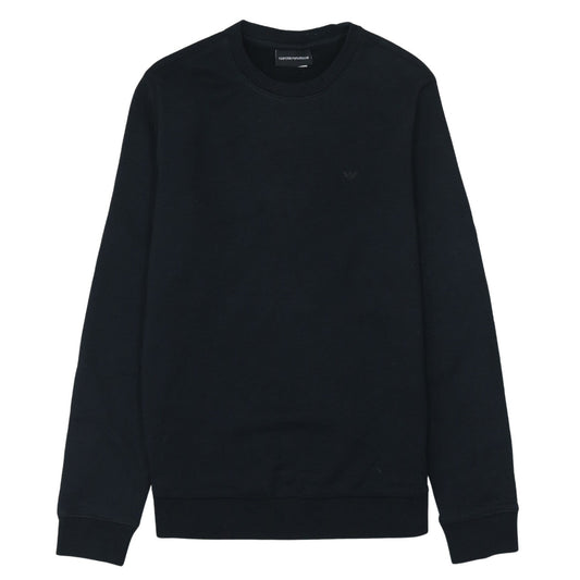 Emporio Armani Men's Black Regular Fit Cotton Blend Sweatshirt M