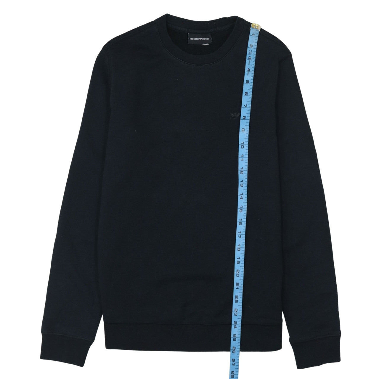 Emporio Armani Men's Black Regular Fit Cotton Blend Sweatshirt M