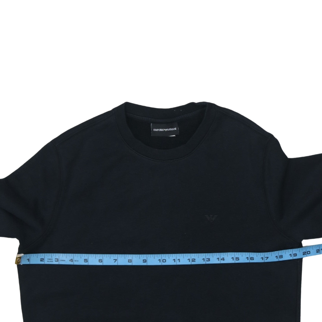 Emporio Armani Men's Black Regular Fit Cotton Blend Sweatshirt M