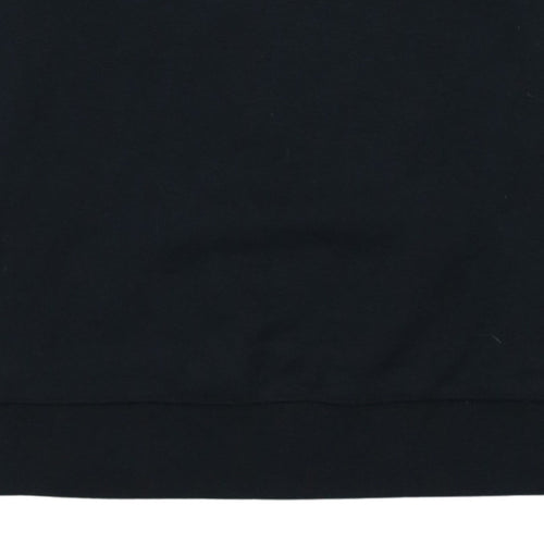 Emporio Armani Men's Black Regular Fit Cotton Blend Sweatshirt M