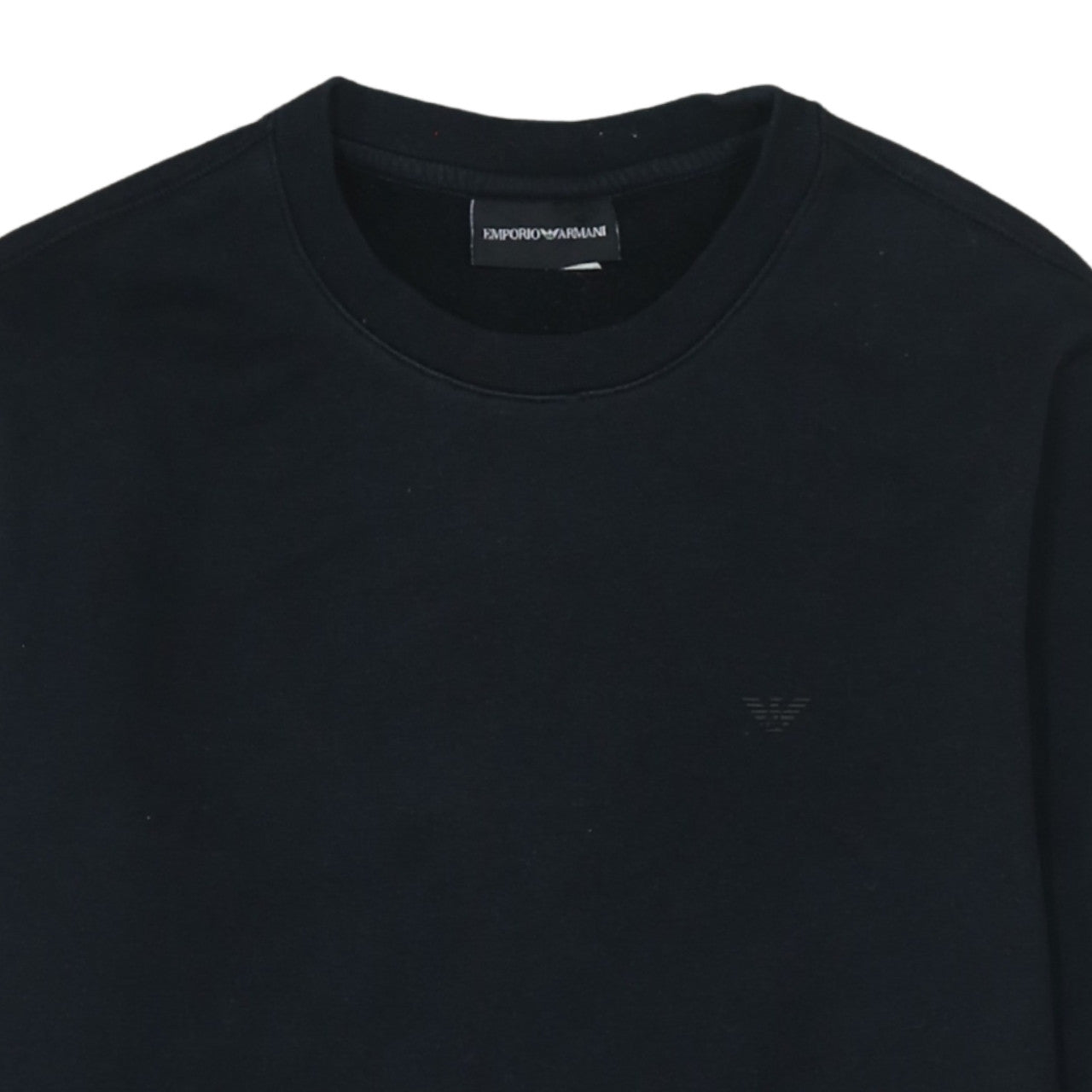Emporio Armani Men's Black Regular Fit Cotton Blend Sweatshirt M