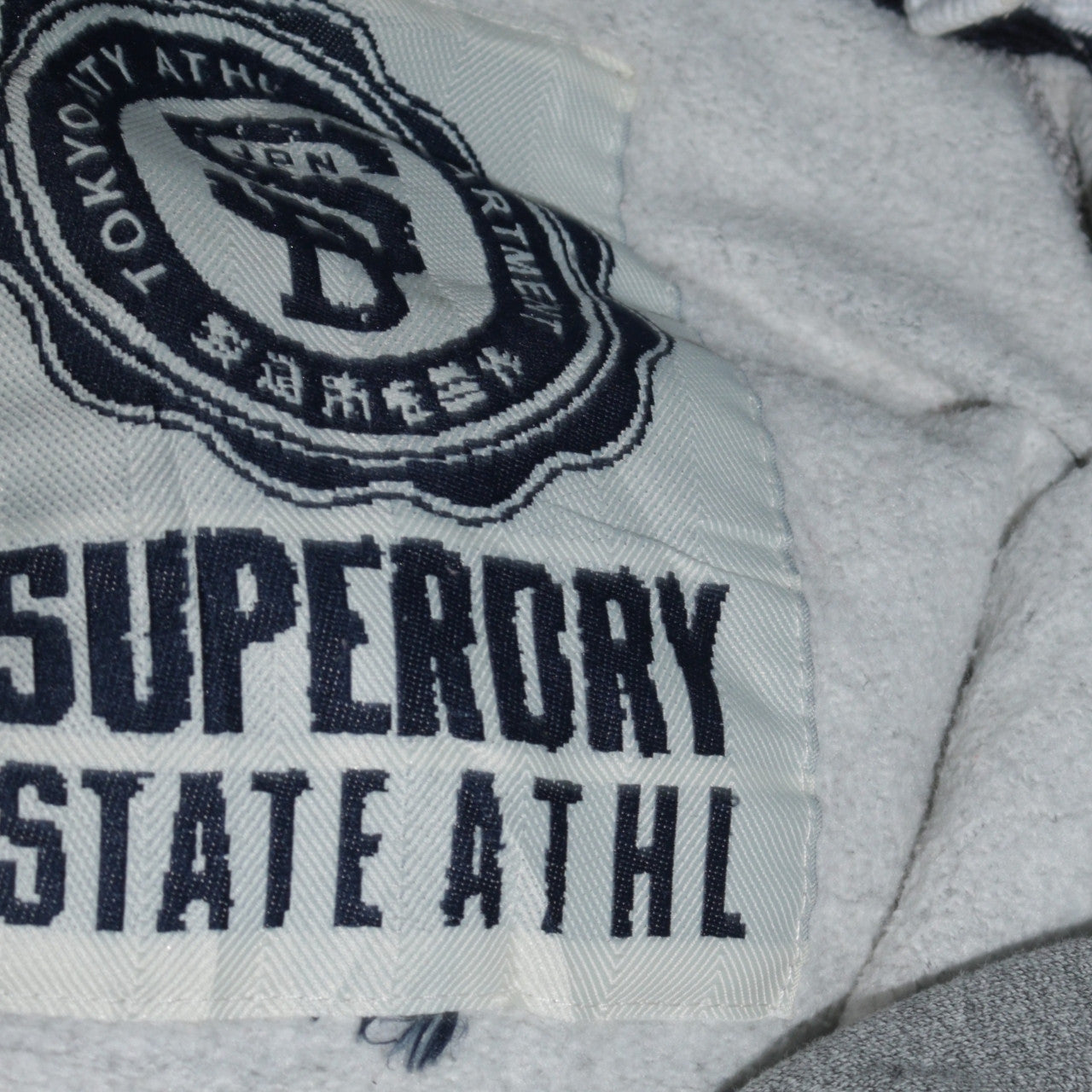 Superdry Womens Grey Full Zip Hoodie Size M Hooded Sweatshirt