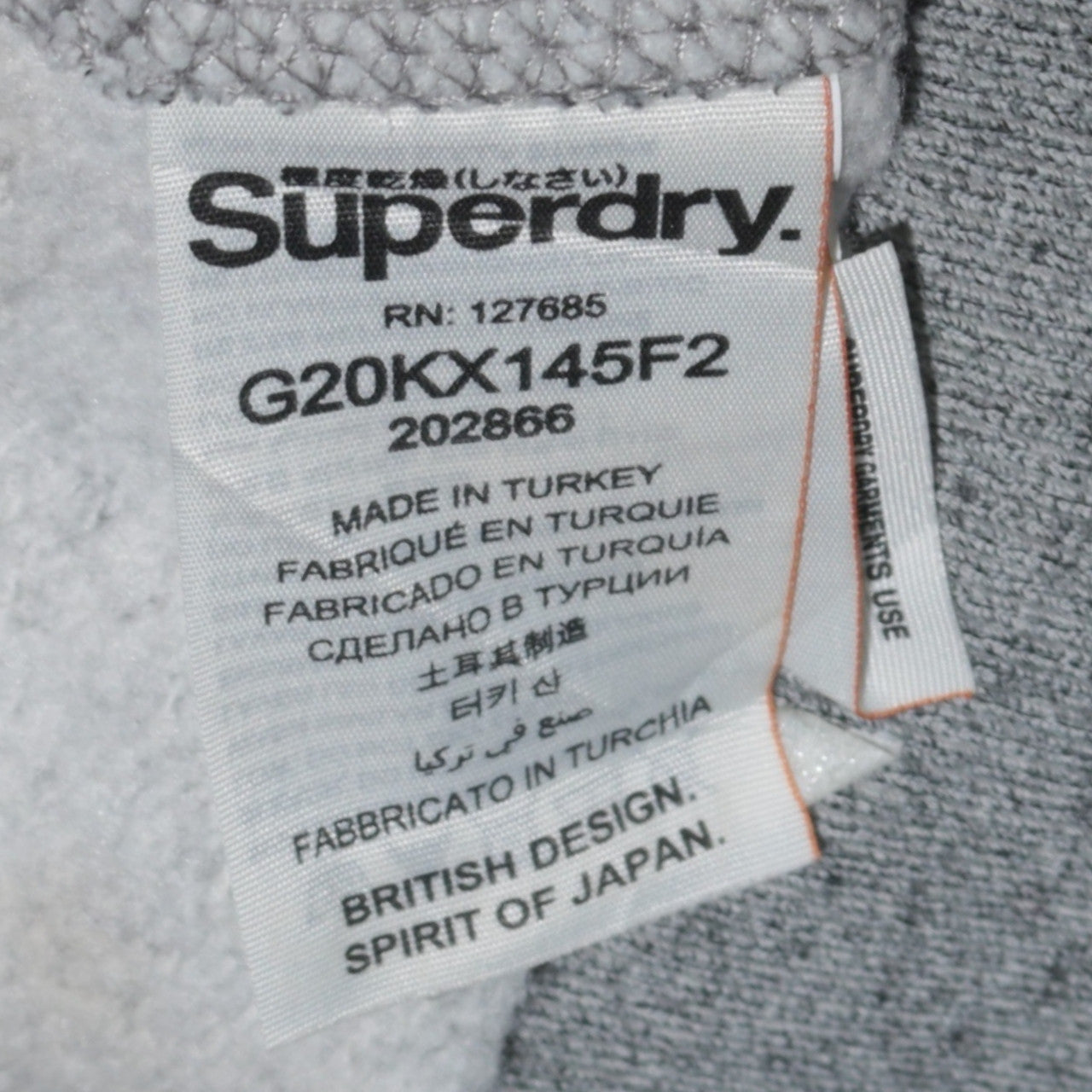 Superdry Womens Grey Full Zip Hoodie Size M Hooded Sweatshirt