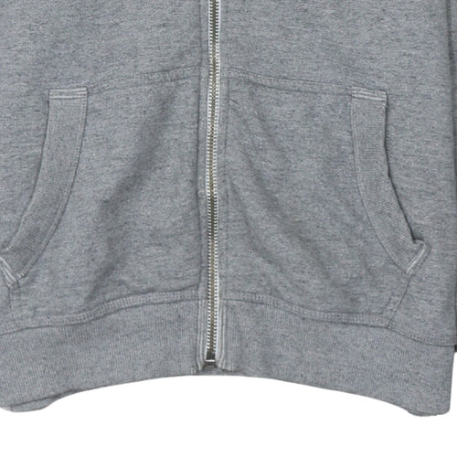 Superdry Womens Grey Full Zip Hoodie Size M Hooded Sweatshirt