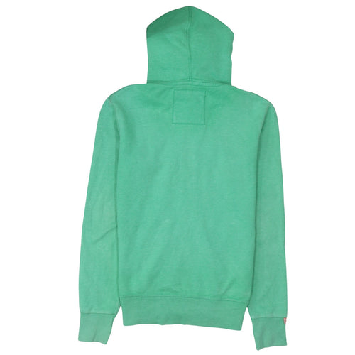 Superdry Men's Green Full Zip Hoodie Sweatshirt S Classic Fit