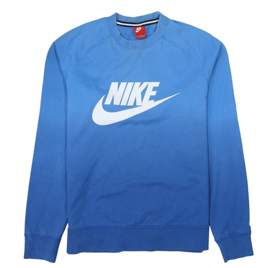 Nike Men's Blue Crew Neck Logo Pullover Sweatshirt Size M