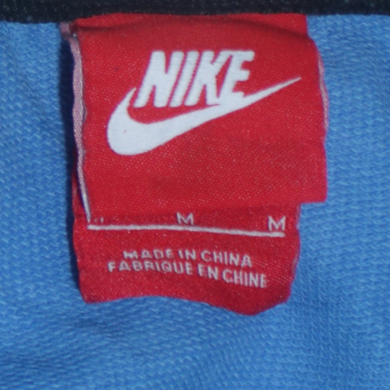 Nike Men's Blue Crew Neck Logo Pullover Sweatshirt Size M