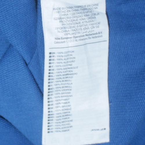 Nike Men's Blue Crew Neck Logo Pullover Sweatshirt Size M