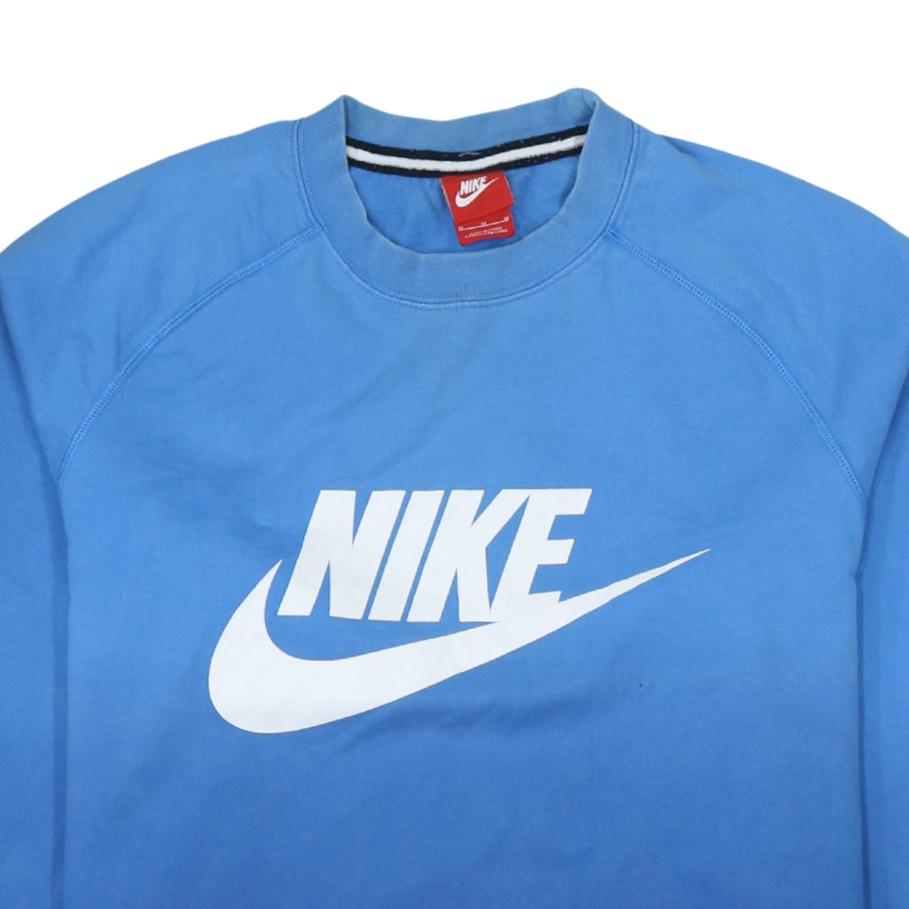 Nike Men's Blue Crew Neck Logo Pullover Sweatshirt Size M