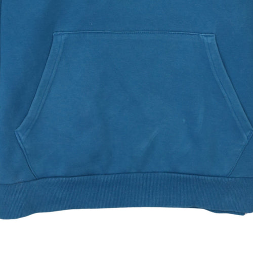 Puma Men's Blue Pullover Hoodie Small Graphic Logo Sportswear