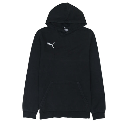 Puma Boys Black Pullover Hoodie 15-16 Years Athletic Fit Logo Design