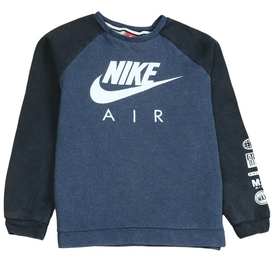 Nike Boys Blue Black Air Pullover Sweatshirt Size 12-13 Years