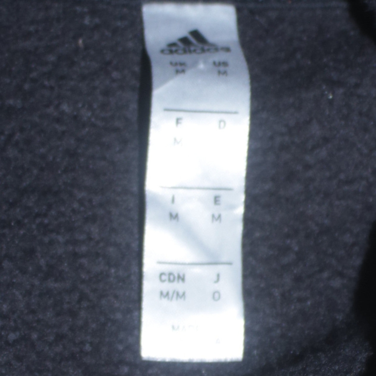 Adidas Men's Black Pullover Hoodie M Sports Fleece Sweatshirt