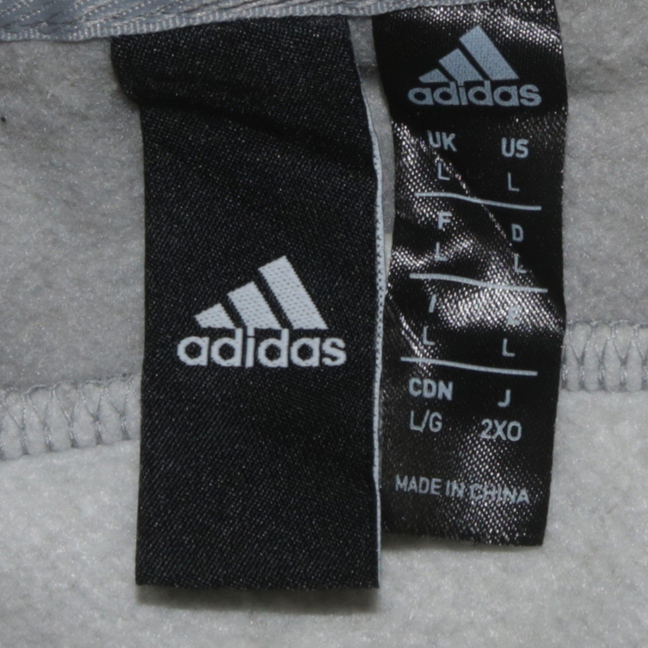 Adidas Womens Beige Full Zip Hoodie Size L Classic Sportswear
