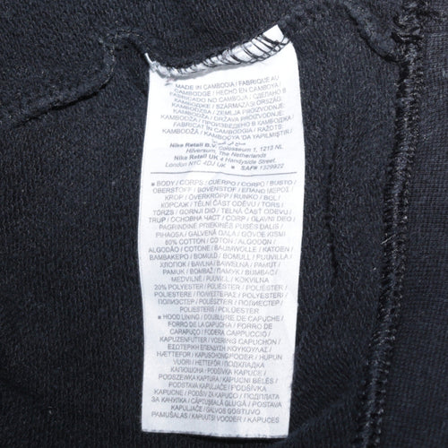Nike Men's Black M Pullover Hoodie Fleece Regular Fit