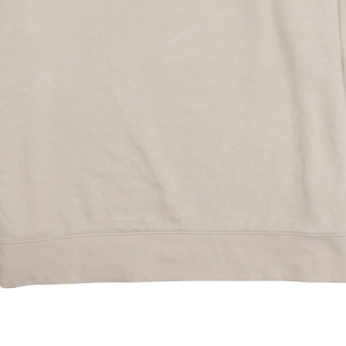 Adidas Women Beige 1X Pullover Sweatshirt with Logo Print