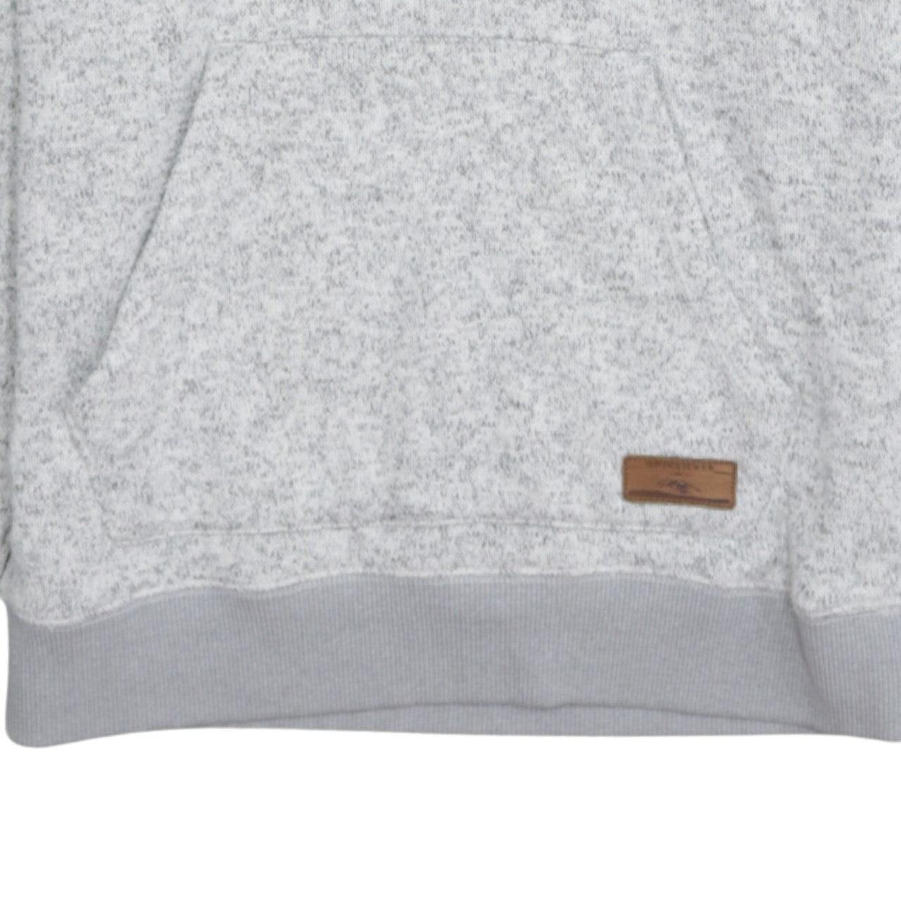 Quiksilver Womens Grey Pullover Hoodie Size L Logo Print Casual