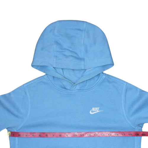 Nike Boys Blue Pullover Hoodie XL 158-170cm Cotton Logo Sweatshirt