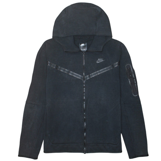 Nike Men's Black Full Zip Hoodie Size M Fleece Sportswear