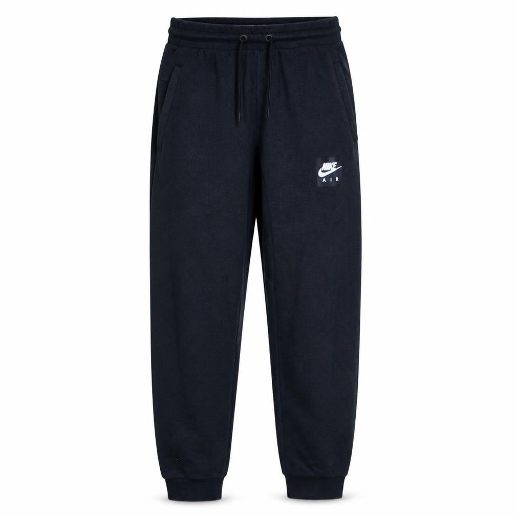 Front view of Nike boys’ black jogger sweatpants 12-13 years cotton blend drawstring