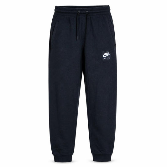 Front view of Nike boys’ black jogger sweatpants 12-13 years cotton blend drawstring
