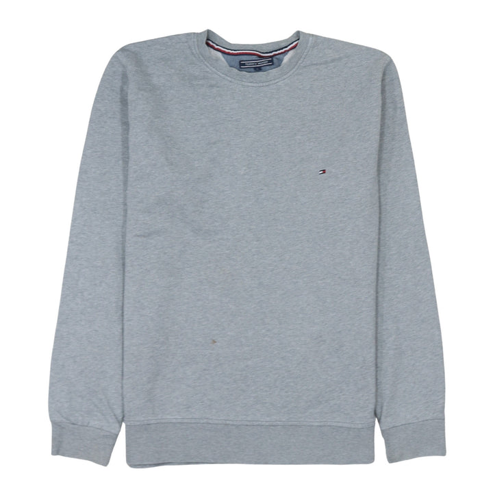 Tommy Hilfiger Men’s Grey XL Crew Neck Cotton Pullover Sweatshirt