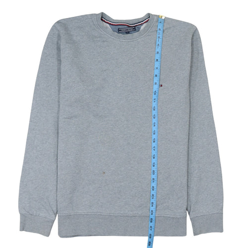 Tommy Hilfiger Men’s Grey XL Crew Neck Cotton Pullover Sweatshirt