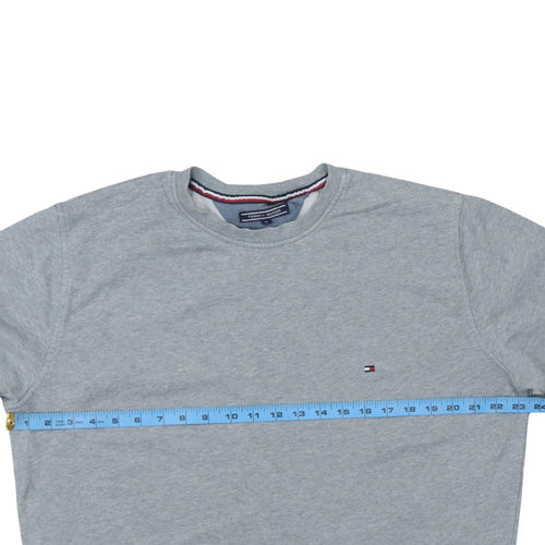 Tommy Hilfiger Men’s Grey XL Crew Neck Cotton Pullover Sweatshirt