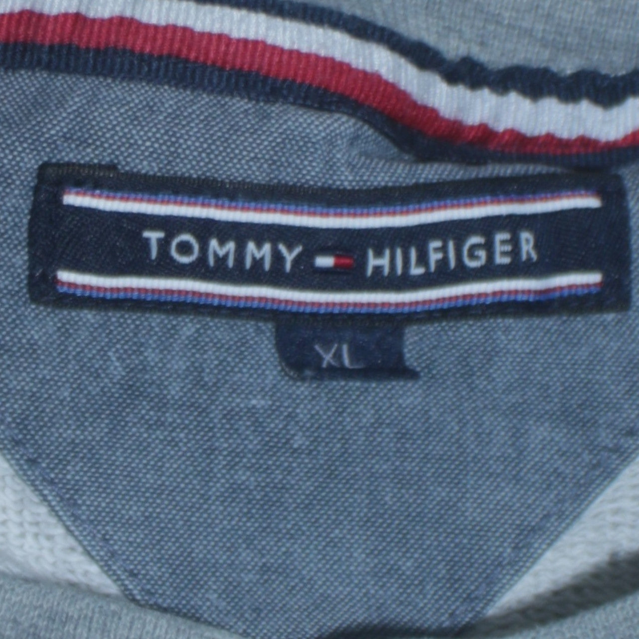 Tommy Hilfiger Men’s Grey XL Crew Neck Cotton Pullover Sweatshirt