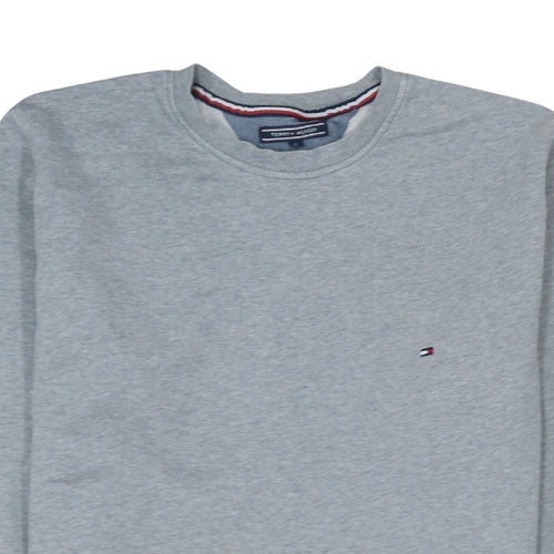 Tommy Hilfiger Men’s Grey XL Crew Neck Cotton Pullover Sweatshirt