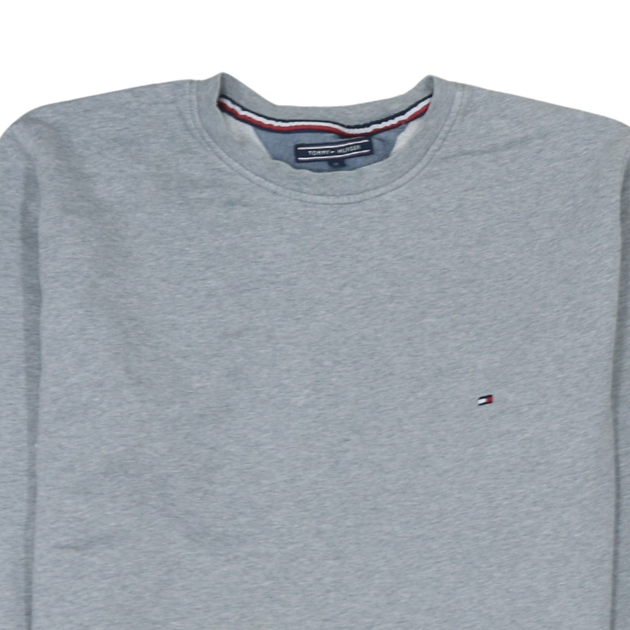 Tommy Hilfiger Men’s Grey XL Crew Neck Cotton Pullover Sweatshirt
