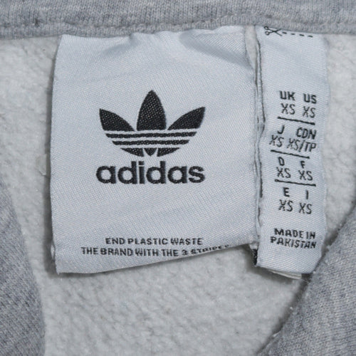 adidas Men’s Grey XS Pullover Hoodie Regular Fit Sports Fleece
