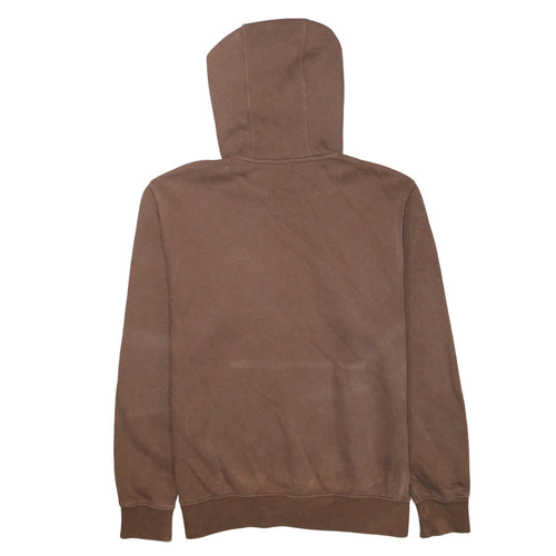 Nike Men's Brown Pullover Hoodie M Logo Fleece Sweatshirt